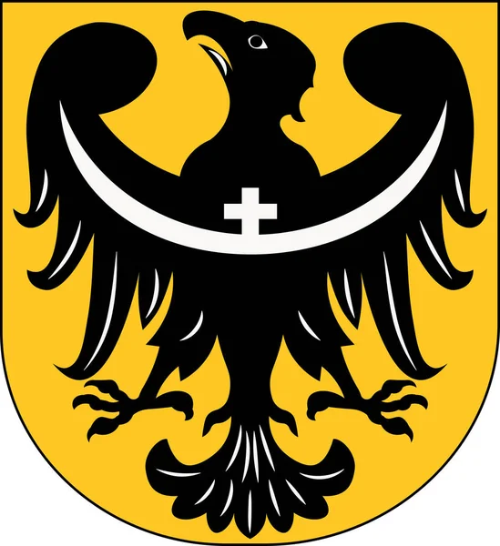 Wappen der niederschlesischen Woiwodschaft in Polen — Stockvektor
