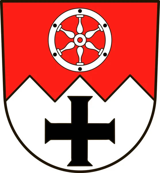 Main-Tauber-Kreis címere Baden-Wuerttemberg, Németország — Stock Vector