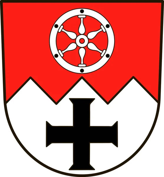 Wapen van Main-Tauber-Kreis in Baden-Wuerttemberg, Duitsland — Stockvector