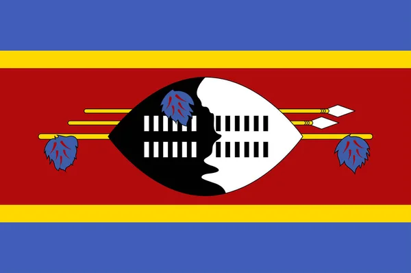 Svaziland bayrağı — Stok Vektör
