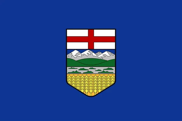 Bandeira de Alberta no Canadá — Vetor de Stock