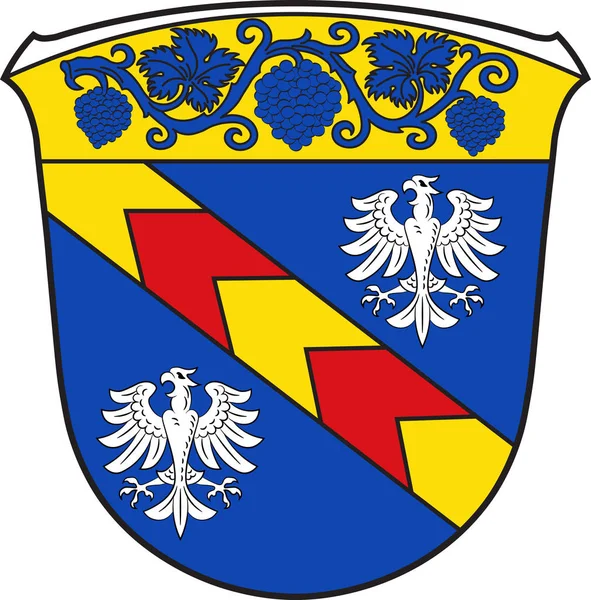 Escudo de armas de Udenheim en Alzey-Worms en Renania-Palatinado , — Vector de stock