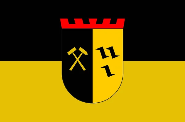 德国北莱茵-威斯特法伦州格拉德贝克旗 — 图库矢量图片