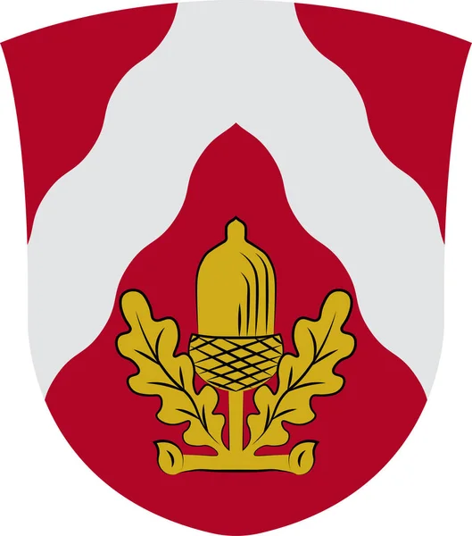Merkwürdiges Wappen in der Region Mitteljütland in Dänemark — Stockvektor