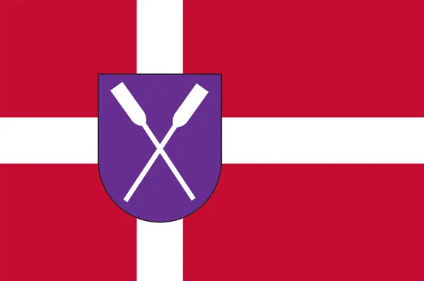 Danimarka'nın Orta Jutland Bölgesinde Samso arması — Stok Vektör