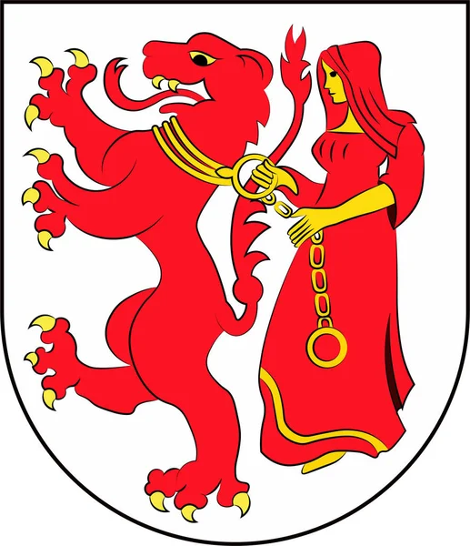 Frauenfeld (Thurgau) címere a Valais kantonban — Stock Vector