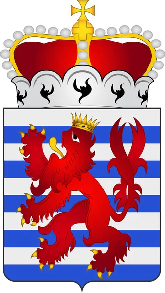 Escudo de Luxemburgo en Bélgica — Vector de stock