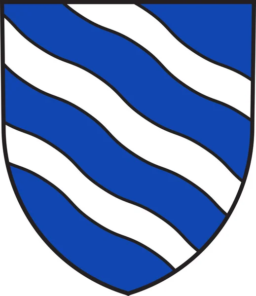 德国北莱茵-威斯特法伦州比勒贝克的徽章 — 图库矢量图片