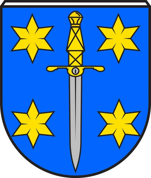 Vapensköld av Kandel i Germersheim av Rhineland-Palatinate, G — Stock vektor