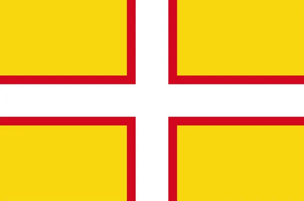 Ingiltere 'deki Dorset bayrağı — Stok Vektör