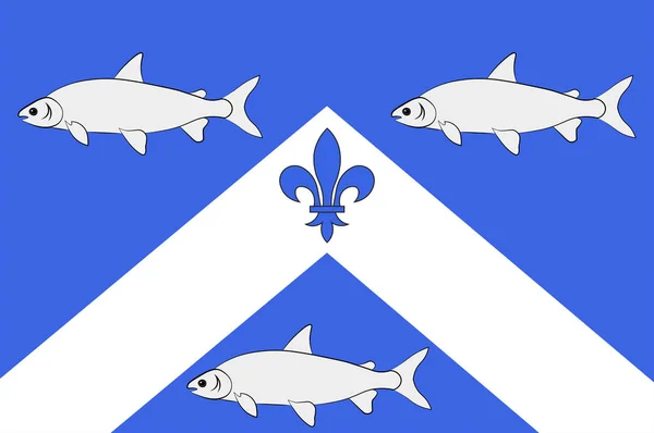 Drapeau de Trois-Rivières au Canada — Image vectorielle