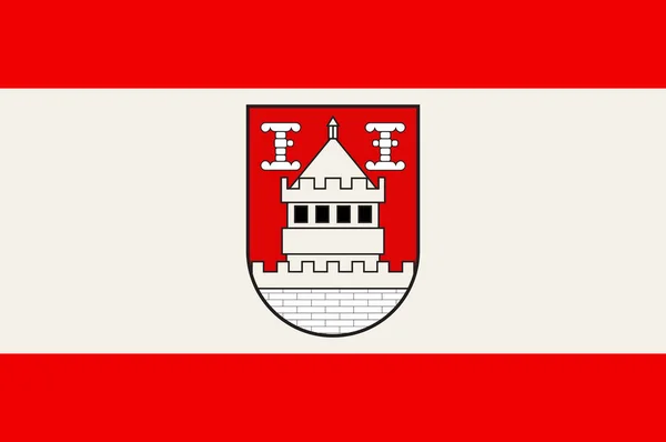 Isselburg zászlaja, Észak-Rajna – Vesztfália, Németország — Stock Vector