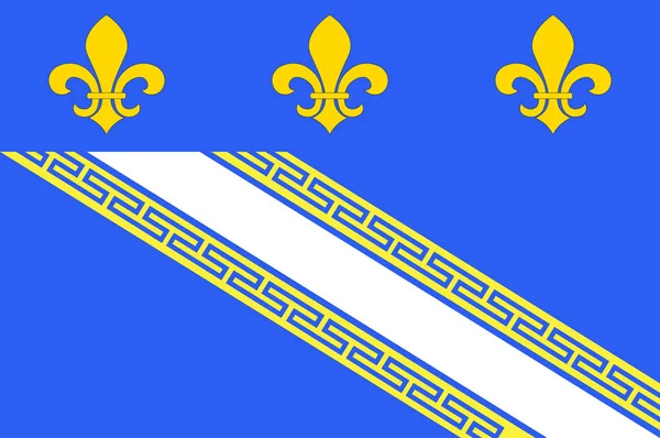Troyes flagga i Grand Est är en fransk administrativ region i — Stock vektor