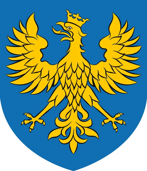 Escudo de armas del Voivodato de Opole en Polonia — Vector de stock