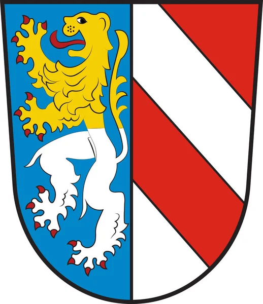 ドイツのザクセン州のツヴィッカウの紋章 — ストックベクタ