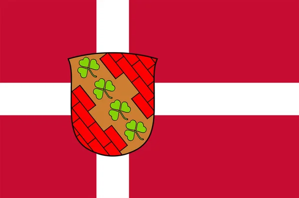 Vlag van Hoje Taastrup is een gemeente in Denemarken — Stockvector