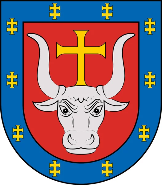 Wapen van Kaunas (provincie) in Litouwen — Stockvector