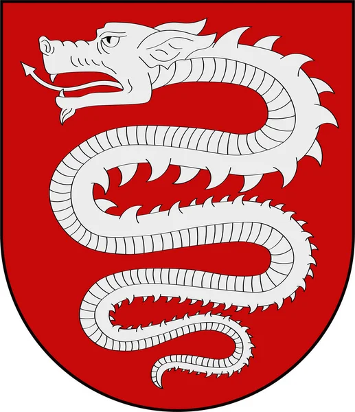 Wappen von Bellinzona im Ticino in der Schweiz — Stockvektor