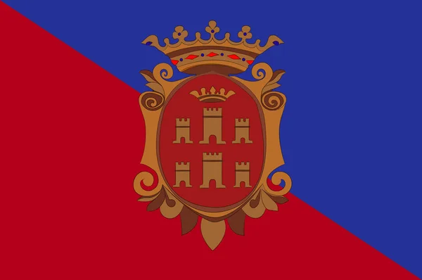 Bandera de Campobasso of Molise, Italia — Vector de stock