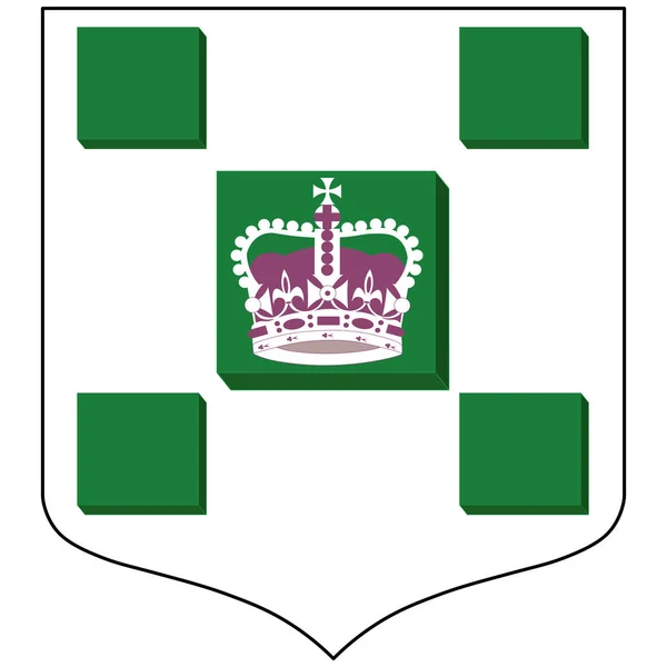 Escudo de Charlottetown en Canadá — Vector de stock