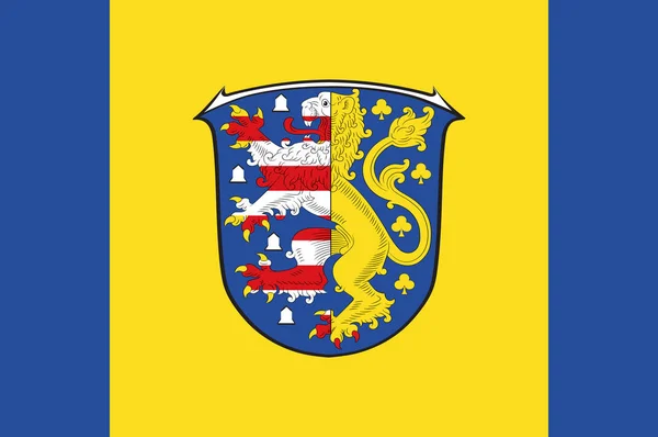 Bandeira de Hochtaunuskreis em Hesse, Alemania . — Vetor de Stock