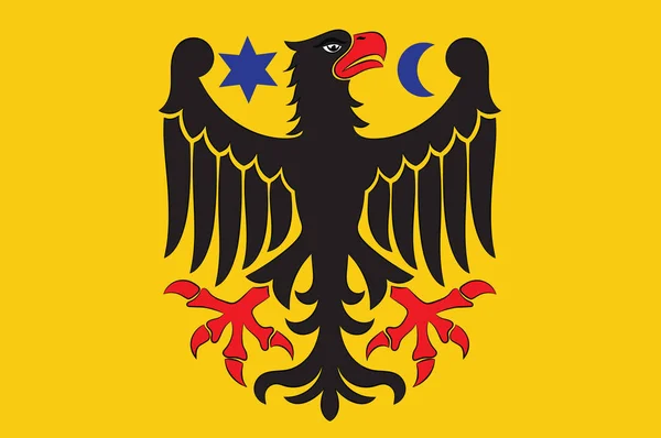 Flagge der Stadt orebro in orebro county of sweden — Stockvektor