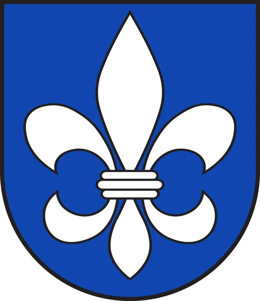Warburg címere Észak-Rajna-Vesztfália, Németország — Stock Vector