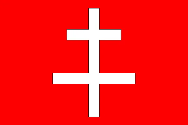 圣奥默旗在上法兰西的帕斯-德卡莱是一个雷吉 — 图库矢量图片