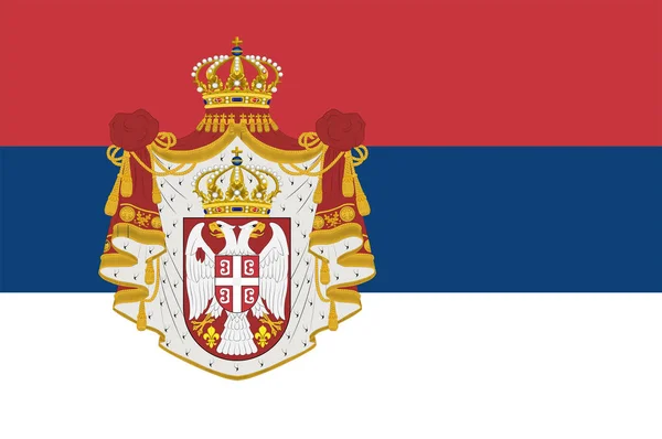 Szerbia zászlaja — Stock Vector