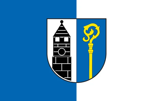 Bandeira de Pulheim in North Rhine-Westphalia, Alemania — Vetor de Stock