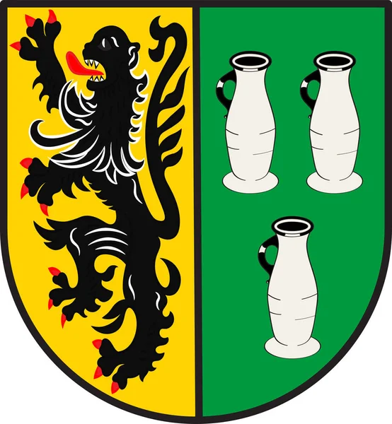 Státní znak Langerweho v Severním Porýní-Vestfálsku, Německo — Stockový vektor
