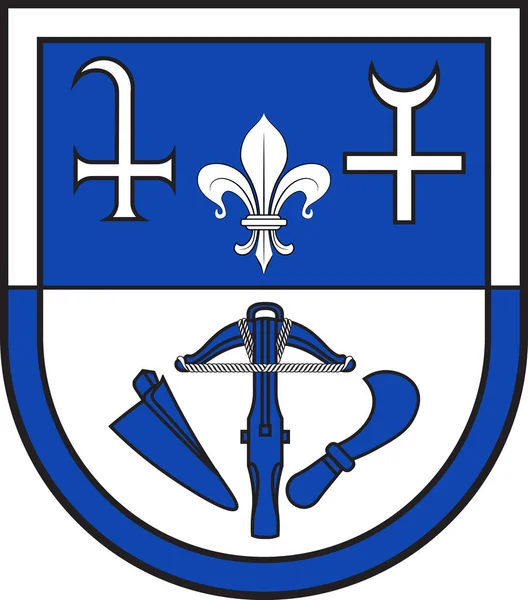 Wappen Römerberg-Dudenhofen im Rhein-Pfalz-Kreis — Stockvektor