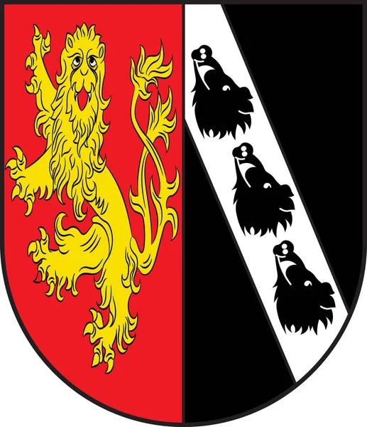 德国莱茵兰-普法尔茨州贝茨多夫的徽章 — 图库矢量图片