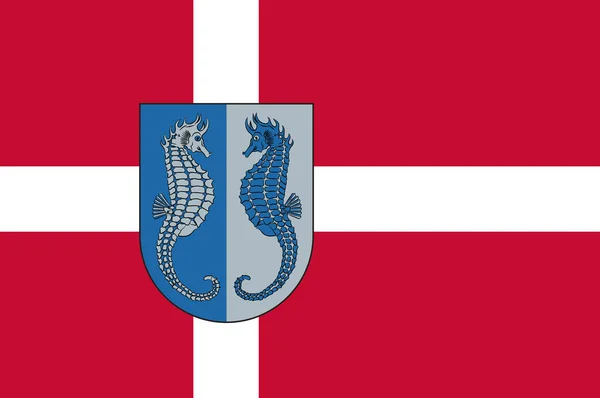 Флаг Фано в Южной Дании — стоковый вектор