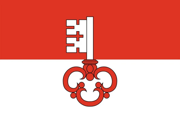 Bandeira do Cantão de Obwalden na Suíça —  Vetores de Stock