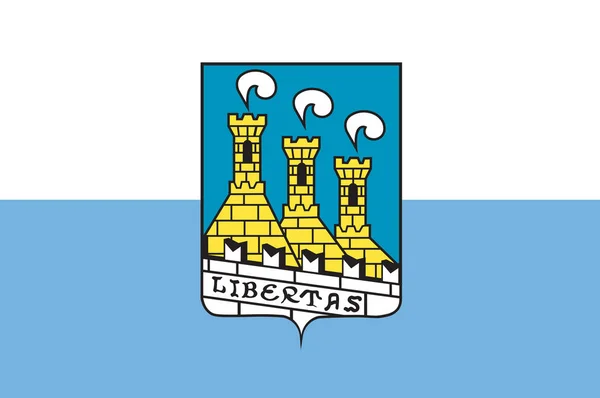 サンマリノ市の旗 — ストックベクタ