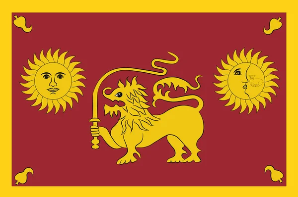 Bandeira da província de Sabaragamuwa, Sri Lanka —  Vetores de Stock