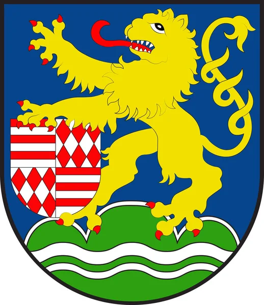 Brasão de armas de Altenburg na Turíngia, na Alemanha — Vetor de Stock
