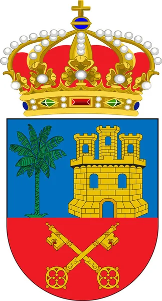 Escudo de Don Benito en Extremadura de España — Archivo Imágenes Vectoriales