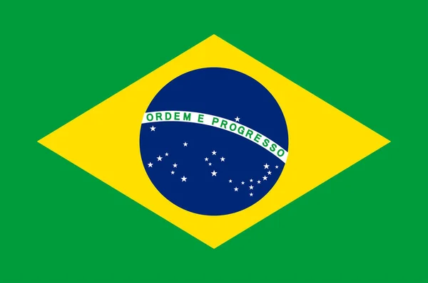 Bandera de Brasil — Archivo Imágenes Vectoriales