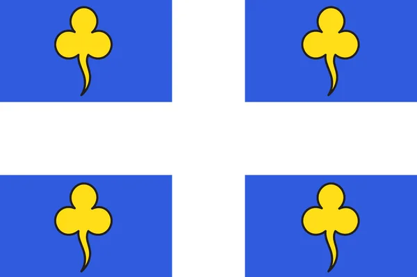 Bandeira de Ambert na região de Puy-de-Dome de Auvergne-Rhone-Alpes em —  Vetores de Stock