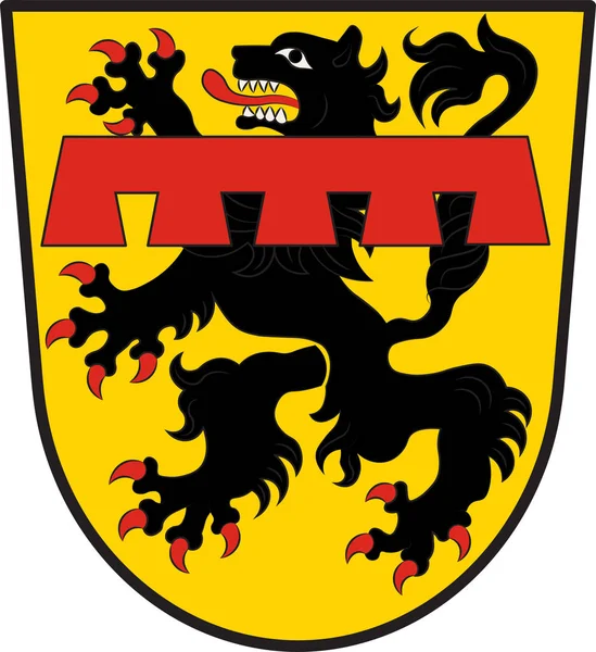 Escudo de Blankenheim en Renania del Norte-Westfalia, Alemania — Vector de stock