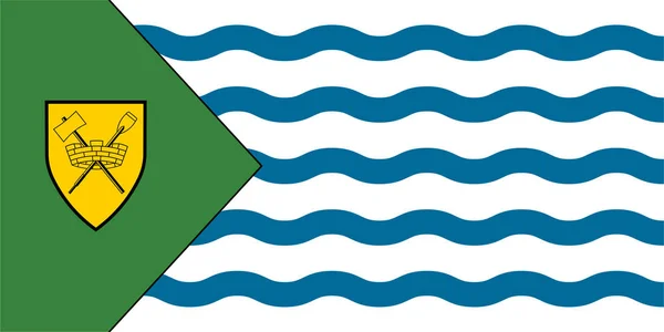 Flagge von Vancouver in Kanada — Stockvektor