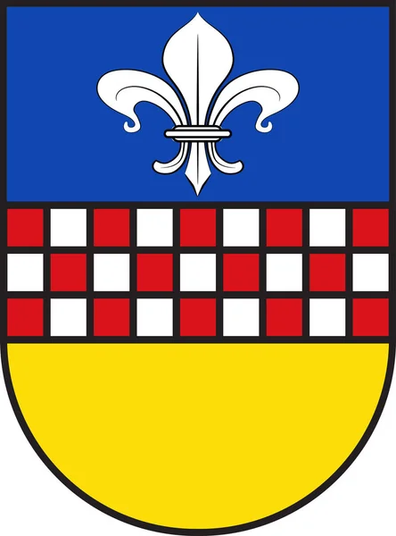 北ライン・ウェストファリアのブレッカーフェルトの紋章、ドイツ — ストックベクタ