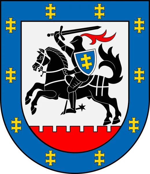 Escudo del Condado de Panevezys, Lituania — Vector de stock