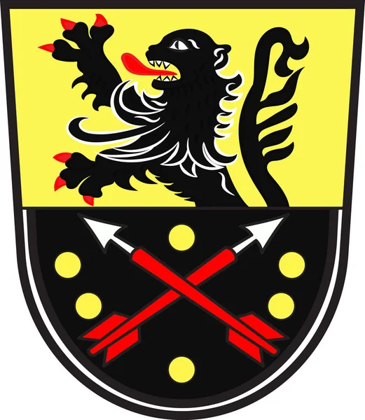 Coat of arms of Bad Breisig in Rhineland-Palatinate, Germany — Stock Vector