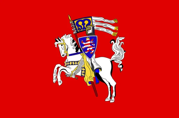 Флаг Марбурга в Гессен . — стоковый вектор