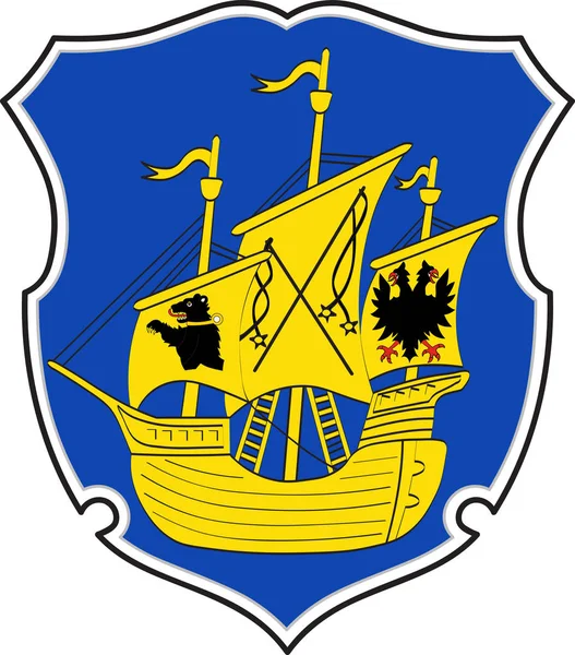 Wittmund címere Alsó-Szászországban, Németország — Stock Vector