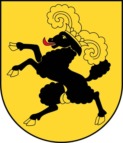 Wappen des Kantons Schaffhausen in der Schweiz — Stockvektor