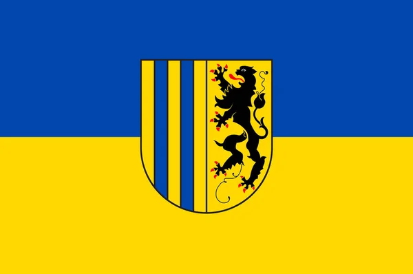 Прапор Хемніц в Саксонії в Німеччині — стоковий вектор